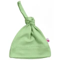 Однотонная шапочка с узелком для новорожденных Olive
