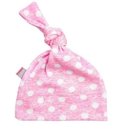 Шапочка з вузликом для дівчинки Pink