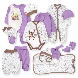 Набір для дівчинки в пологовий 13 предметів Lavender та Cotton