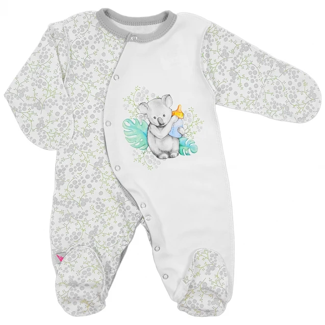 Illustrated Newborn Sleepsuit – Koala