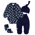 Комплект для виписки для новонародженого Navy-blue